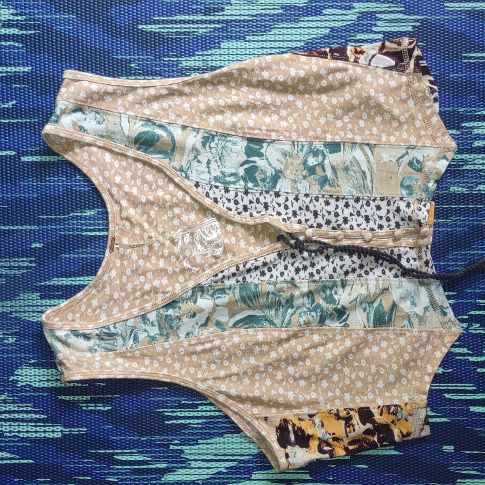 Free People Patchwork Vest Top - image 1